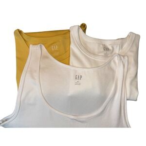 NWT GAP Women's Short Sleeve Modern Crew T-Shirt/ Tank Bundle, Lot of 3, Size XL